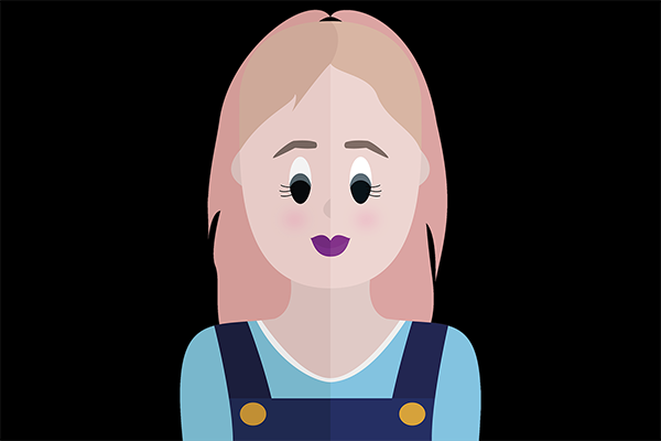 flat illustration of myself