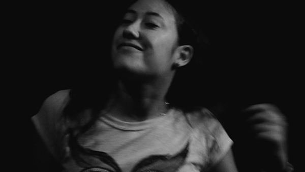 photo of a girl listening to music